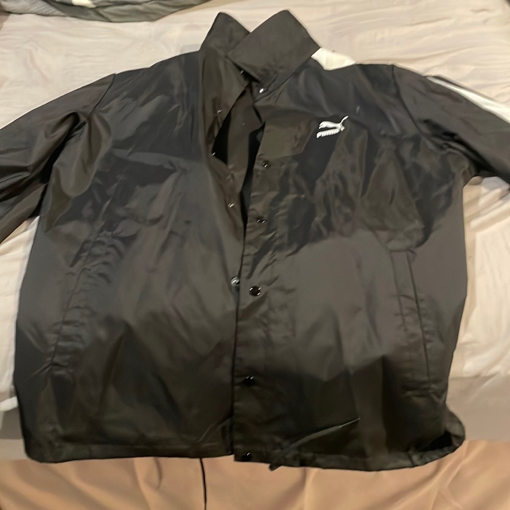 Puma button up fleece jacket